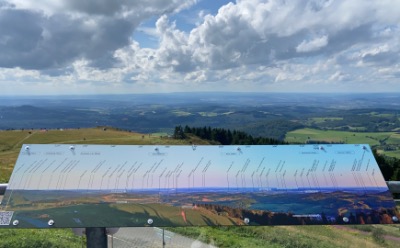 Auf der 360°Panorama-Aussichtsplattform der Radoms