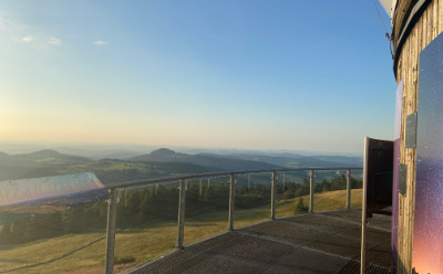 Die Aussichtsplattform des Radoms auf der Wasserkuppe