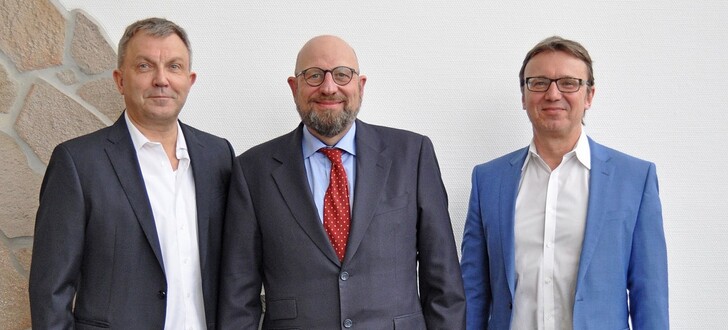 Der neue Aufsichtsrat der R+S Group AG (v.li.n.re.): Markus Röhner (stellvertretender Vorsitz), Dr. Manfred Ziegler (Vorsitz) und Carsten Röhrs.